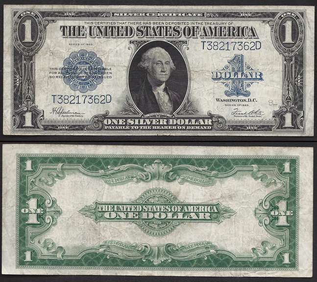 $1 1923 Silver Certificate  Last of the large size Silvers.