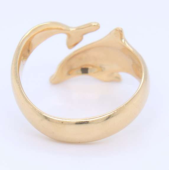 Great Yellow Gold Dolphin Ring