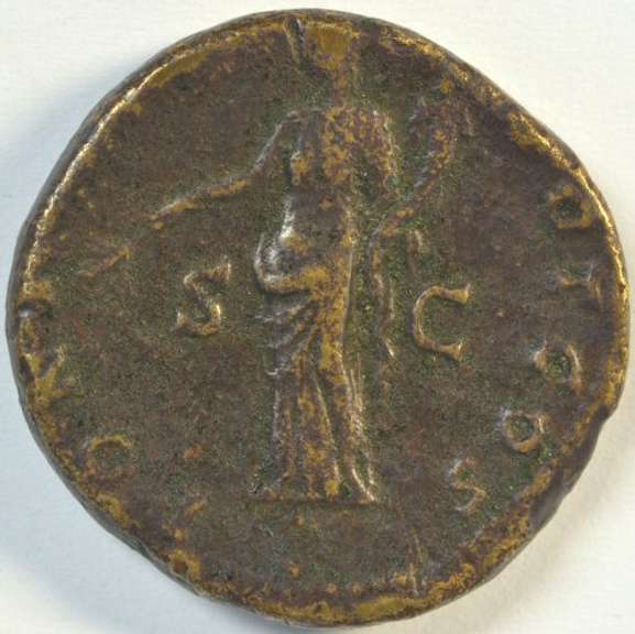 Sharp large Antoninus Pius Bronze Sestertius, 138-161 AD