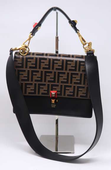Fendi FF Zucca Canai 2 Way Handbag