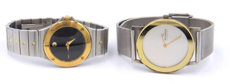 Group Lot of 2 Watches, Skagen and Mocado