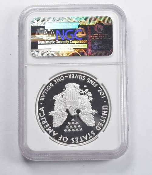 PF69 UCAM 2010-W American Silver Eagle Signed Jones NGC