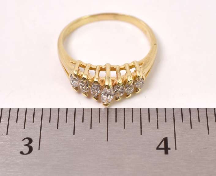 Amazing Anniversary Band Diamond Ring in 14K Yellow Gold