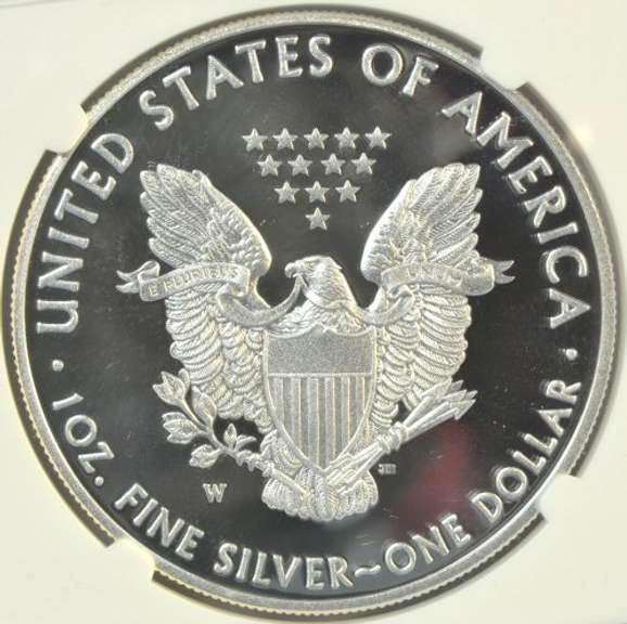 NGC PF70 UC graded 2017-W $1 Eagle First Day of Issue signed