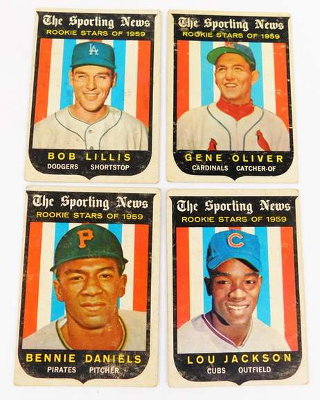 4 Rookie Stars 1959 Baseball Cards