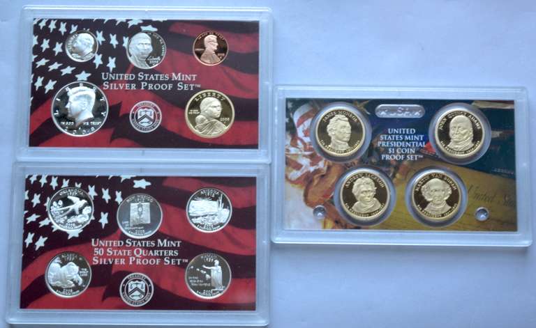 2007 US Mint Proof Set & 2008 Silver US Proof Set