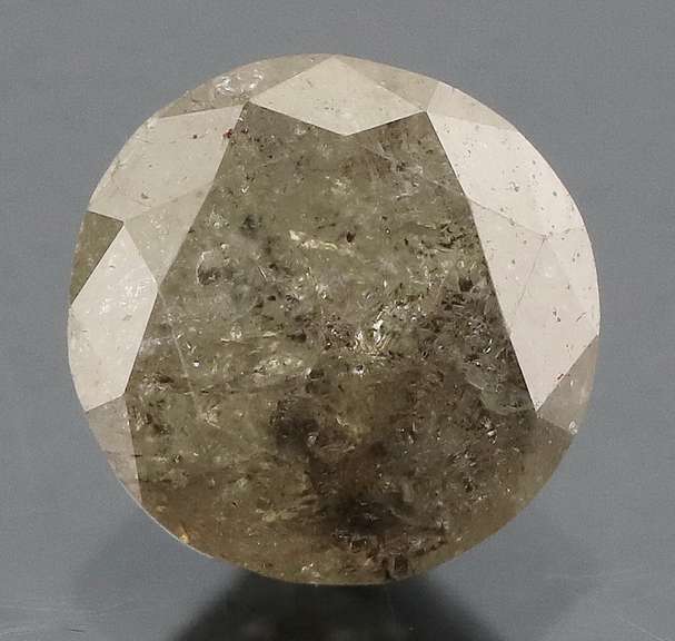 Stunning 1.27ct smooth cut gray Diamond solitaire