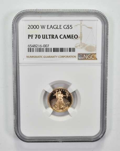 PF70 UCAM 2000-W $5 American Gold Eagle - Graded NGC