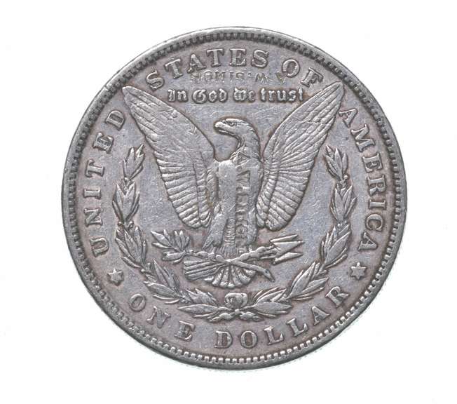 1896 Morgan Silver Dollar Counterstamped A.W. Simon Countermark