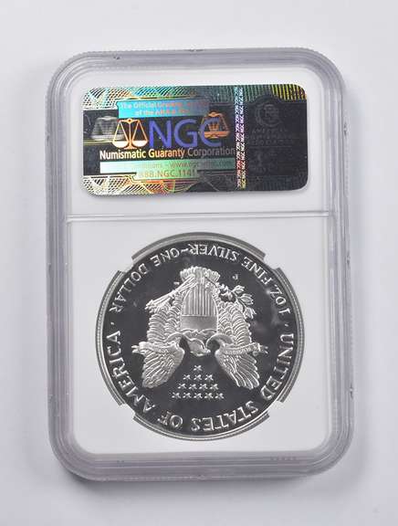 PF69 UCAM 1993-P American Silver Eagle Signed Jones NGC