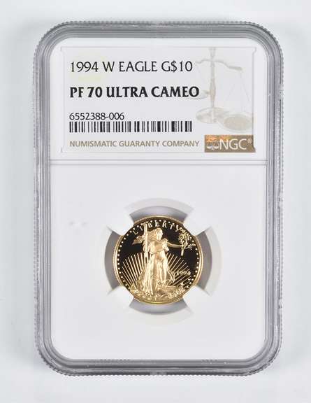 PF70 UCAM 1994-W $10 American Gold Eagle 1/4 Oz. .999 Fine Gold NGC