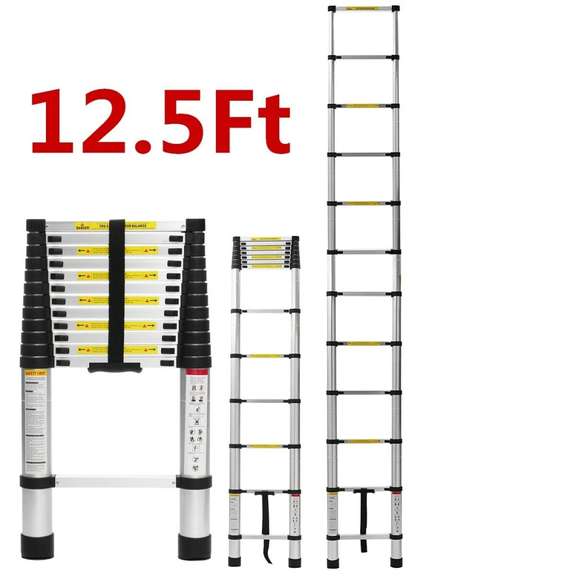 3.8m Retractable Multifunctional Extendable Ladder