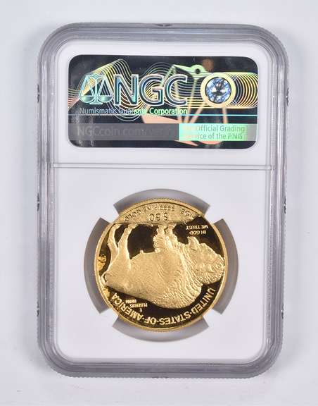 PF70 UCAM 2013-W $50 American Gold Buffalo 1 Oz. .999 Fine Gold NGC