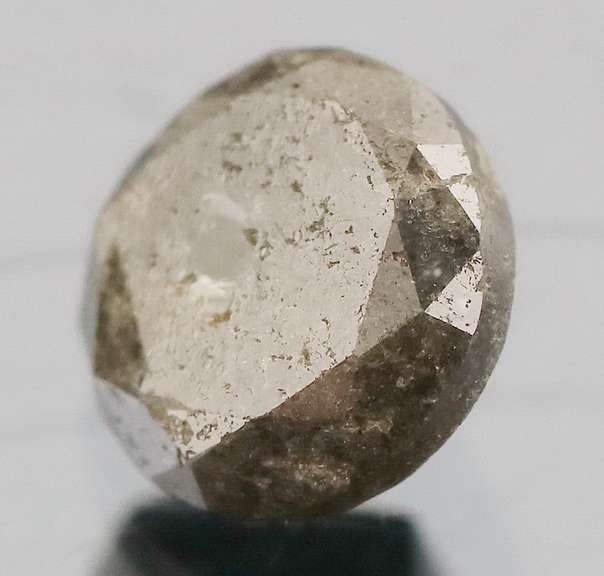Large! .91ct slate gray Diamond solitaire