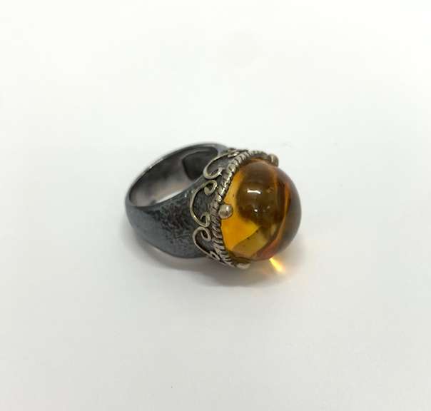 Byzantines Style large round statement Ring