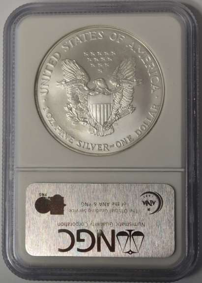 2001 American Silver Eagle NGC MS69