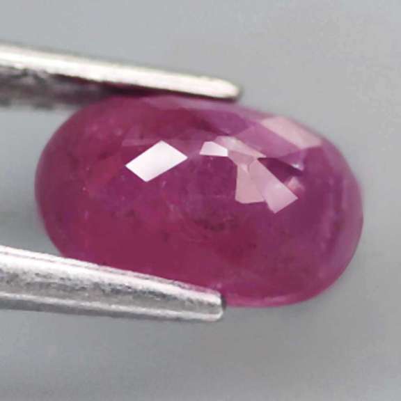 Glistening violet red 1.48ct UNHEATED Ruby
