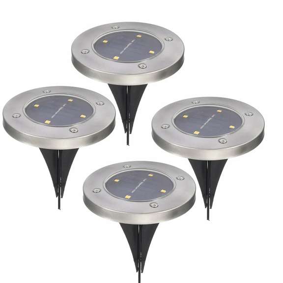 4PCS 4LED Solar Ground Lights Floor Decking Patio