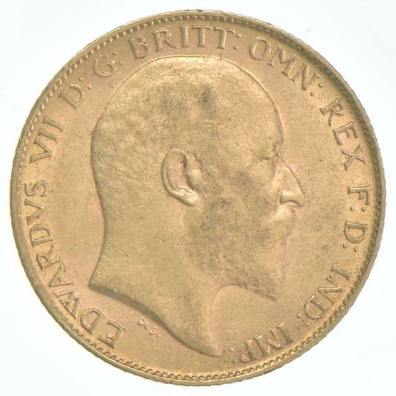 1902 Great Britain Gold Half Sovereign .1178 AGW