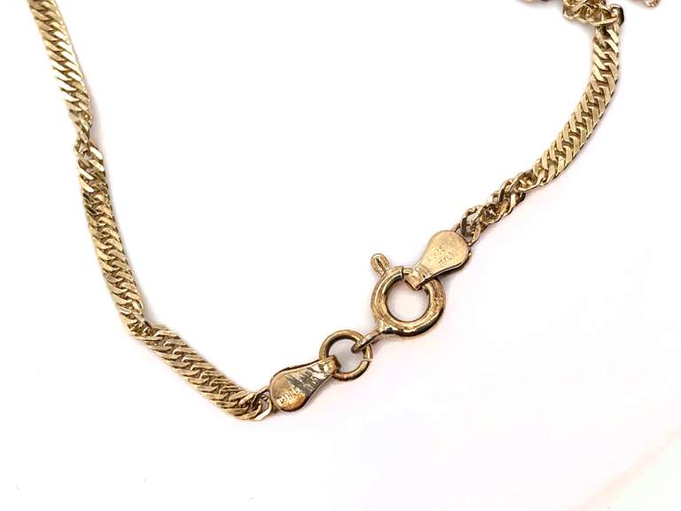 Dainty Spiral Rope Italian Chain in Plated 14KT Yellow Gold