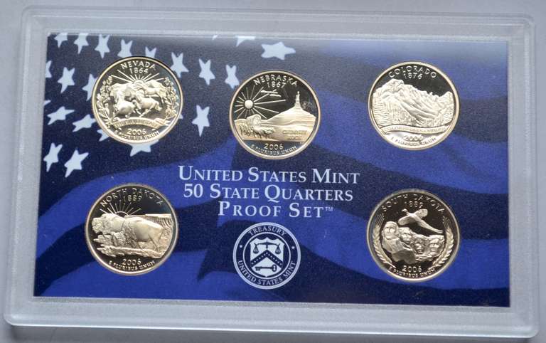 2002-2007 US Proof Sets.