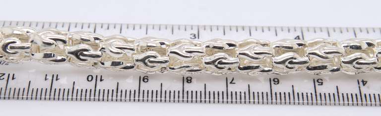 Italian Sterling Silver Byzantine Necklace