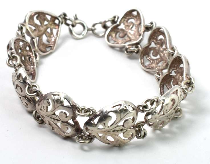 Silver Heart Bracelet