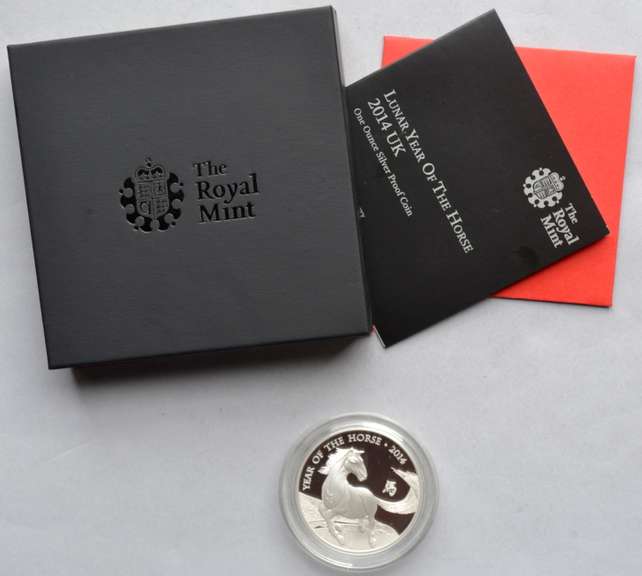 2014 Lunar Year of the Horse Great Britain Silver Proof Proof