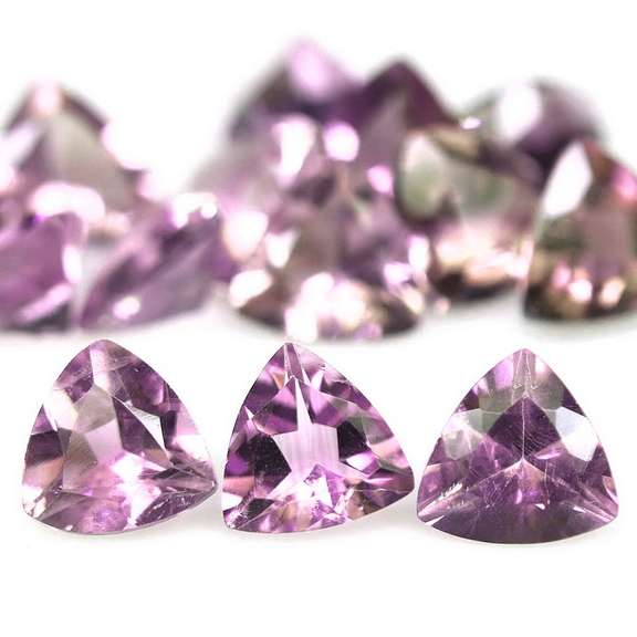 Captivating 12.99ct 7x7mm real Brazilian Amethyst set