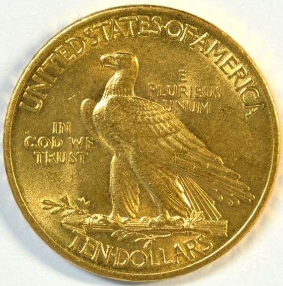 Lovely BU 1908 with Motto $10 Indian Gold Piece. Scarce