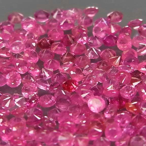 Rare heated only 2.54ct pink Sapphire set