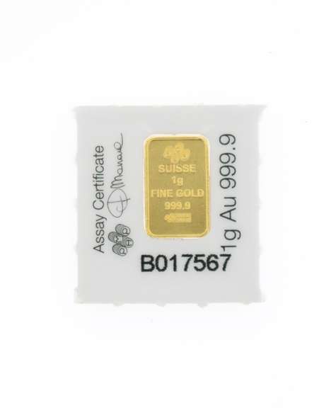 1 Gram Pure .999 Gold Bar