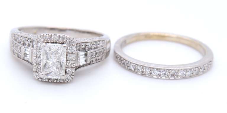 Majestic White Gold 1ctw Diamond Bridal Set