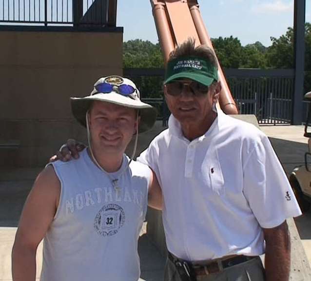 Joe Namath Autographed Framed Hand Painted Canvas Painting ACOA