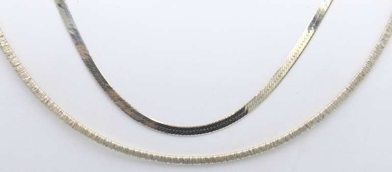 Lot of 2 Vinateg Sterling Silver Necklaces
