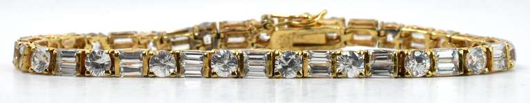 Vermeil Bracelet With CZs