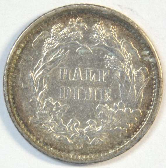 Lustrous nearly BU 1860-O Liberty Seated Half Dime