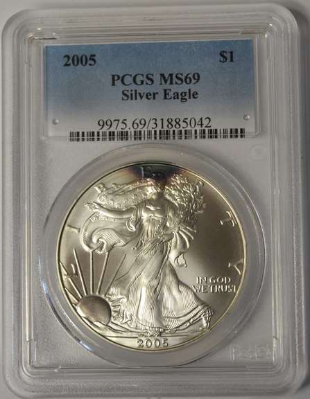 2005 American Silver Eagle PCGS MS69