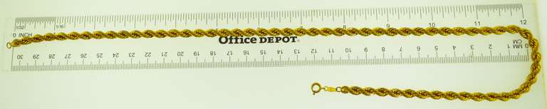 14KT Yellow Gold Filled 5mm Rope Chain