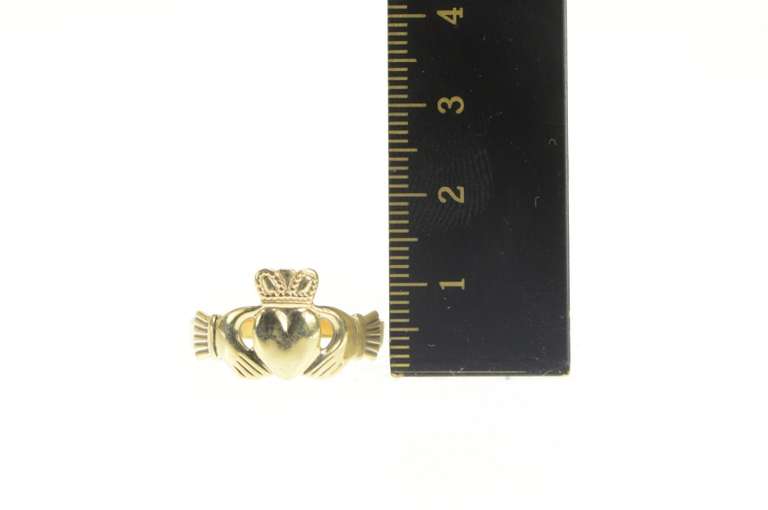 9K Yellow Gold Claddagh Traditional Irish Celtic Loyalty Ring