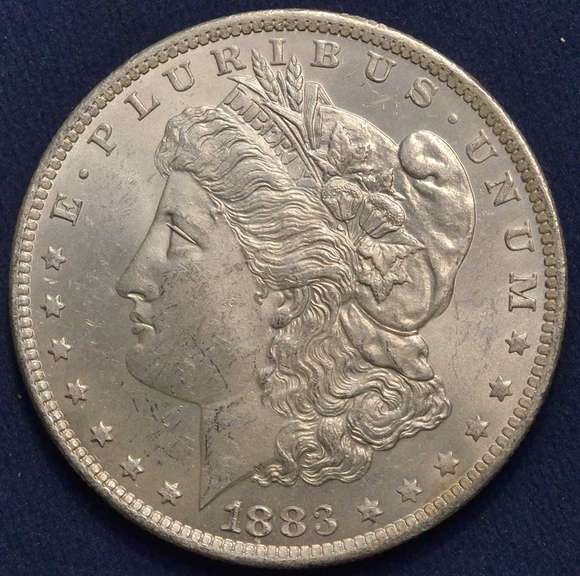 1883-O Morgan Silver Dollar, BU.