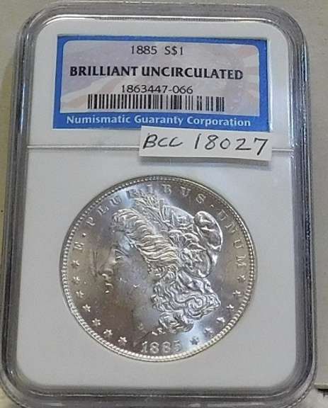 1885 Morgan Dollar NGC BU, Magnificent
