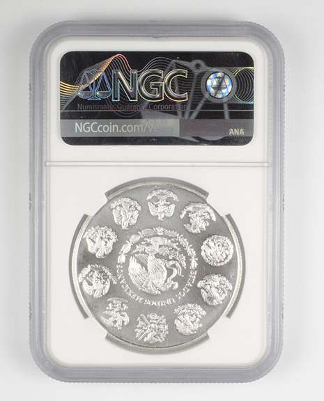 MS69 2002 MO Mexico 1 Onza .999 Fine Silver - Graded NGC