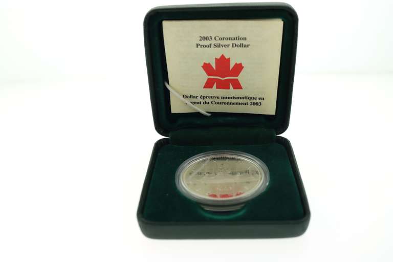 2003 Soecial Edition Coronation Proof Silver Dollar Canadian Coin