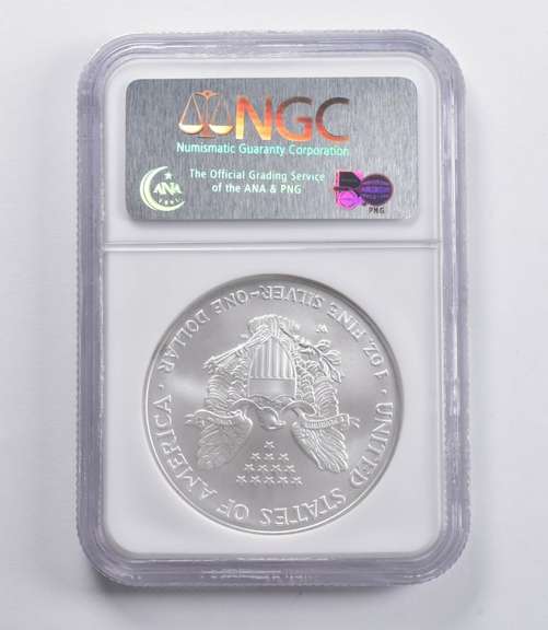 MS70 2007-W American Silver Eagle ER NGC