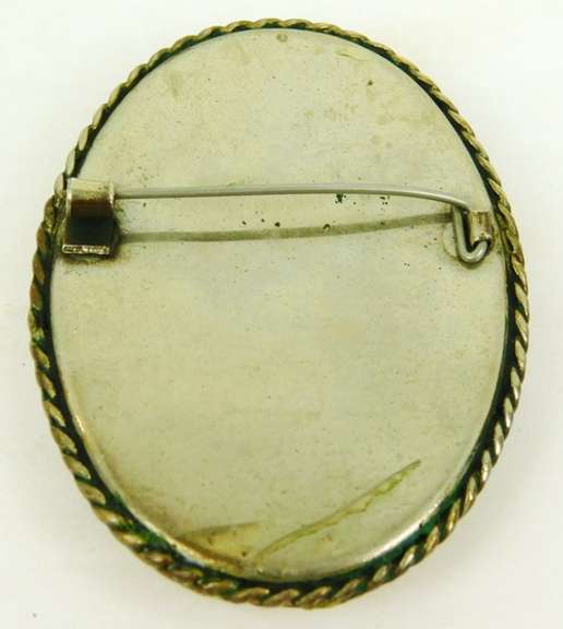 Large Handpainted Russian Princess Brooch
