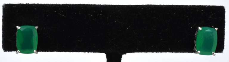 Green Crystal Necklace And Earrings Set