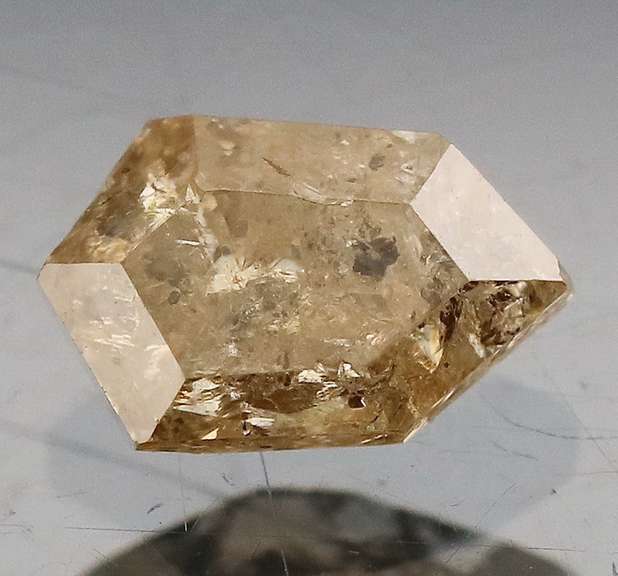 Unique shape! .65ct smooth cut Chocolate Diamond solitaire