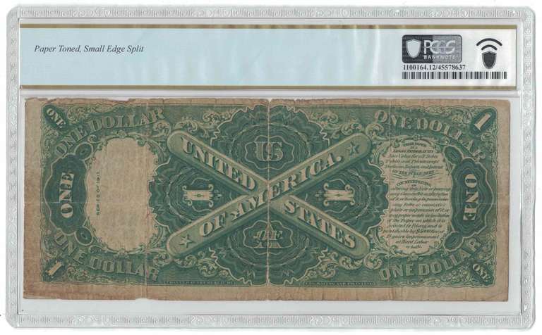 1917 $1 Legal Tender Note Saw Horse PCGS FINE 12