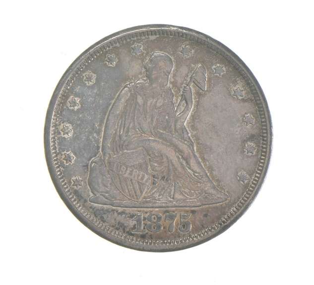 1875-CC Seated Liberty Twenty-Cent Piece